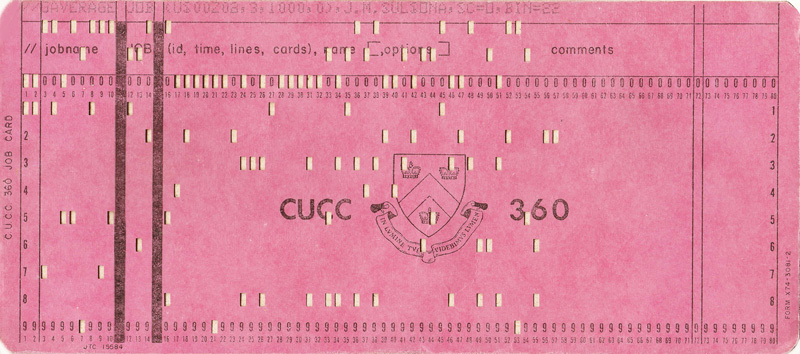 Punch Card From Ibm 701 Computer by Bettmann