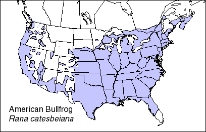 bullfrog habitat map