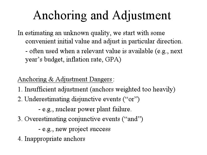 the anchoring effect example