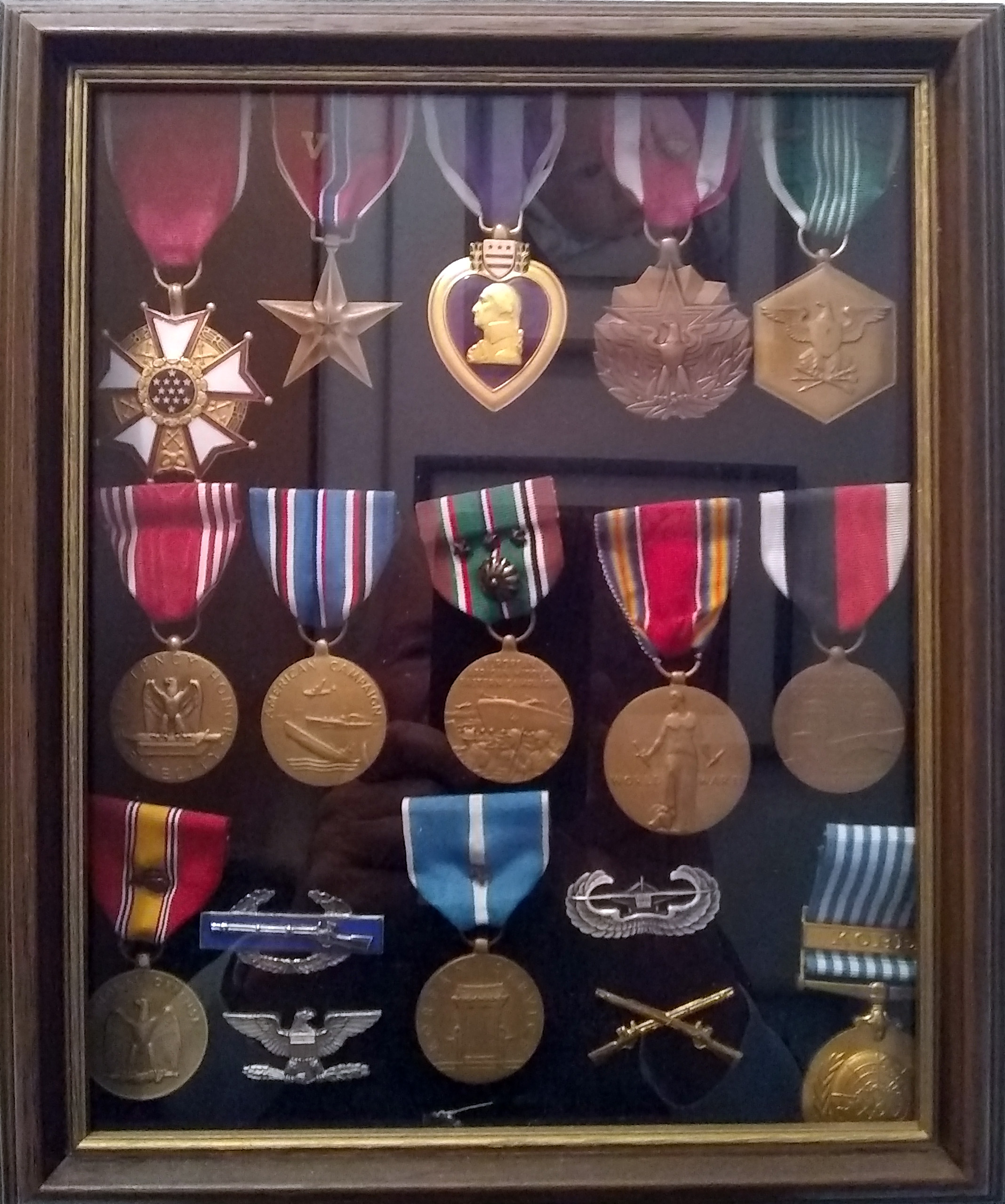 Charles Ives - Army medals and insignia