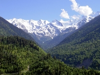 The Caucasus mountains, seen from Svaneti, Georgia The Caucasus mountains, seen from Svaneti, Georgia
