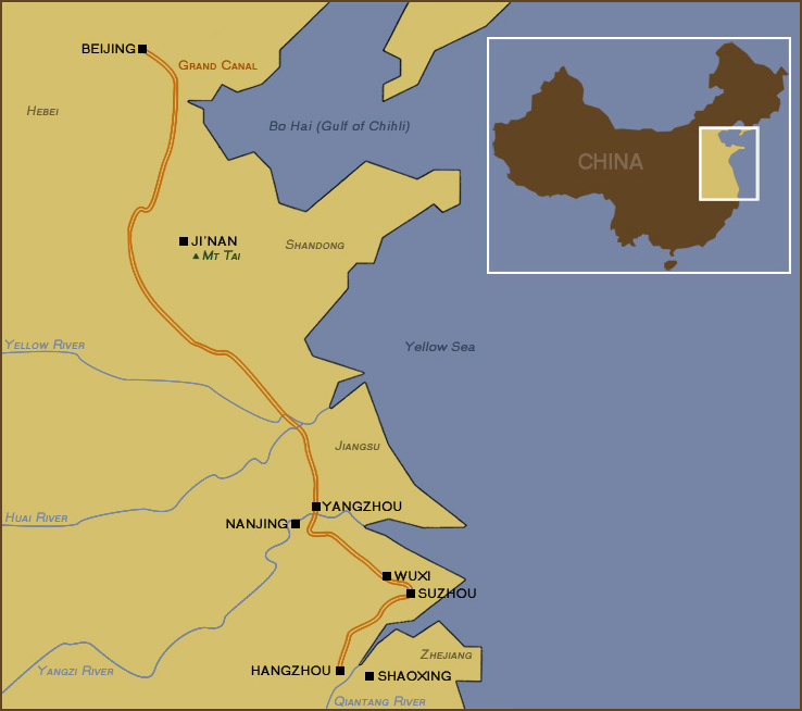 Map of the Grand Canal, before 1855