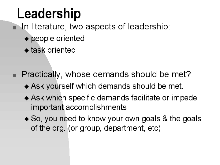 Leadership