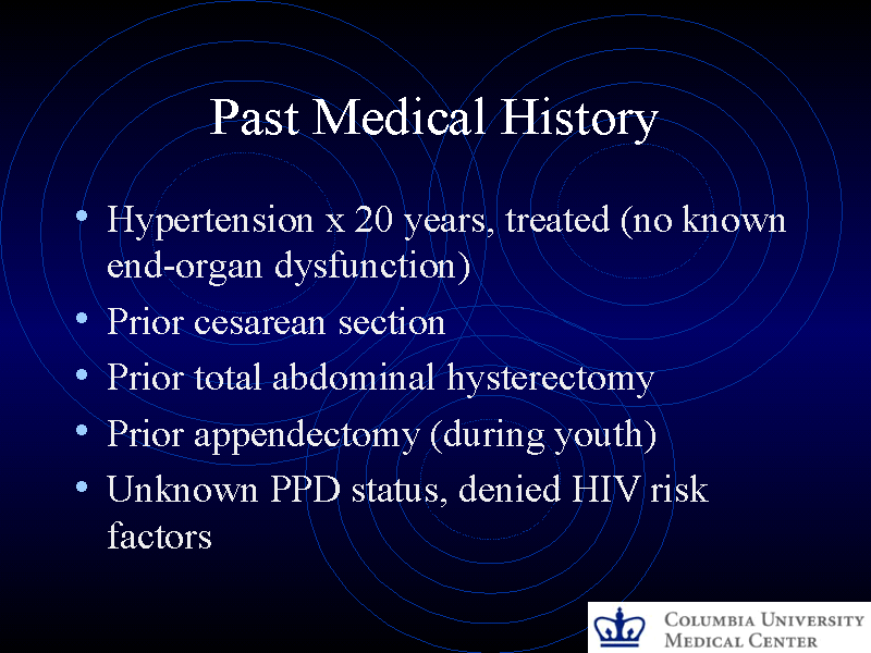 Past Medical History