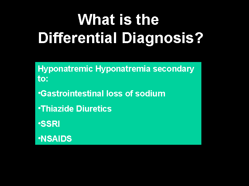 What Is The Differential Diagnosis?